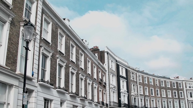 Row of townhouses